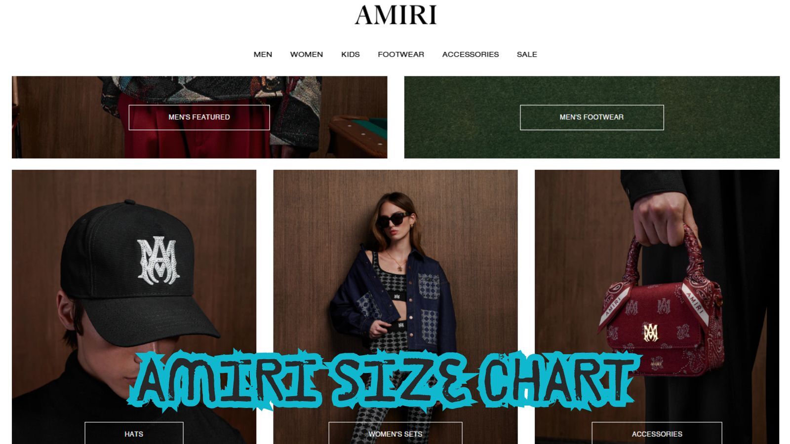 Complete Guide to AMIRI Size Chart Women & Men Cherry Picks